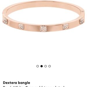 Dextera Rose Gold Bracelet with White Gems